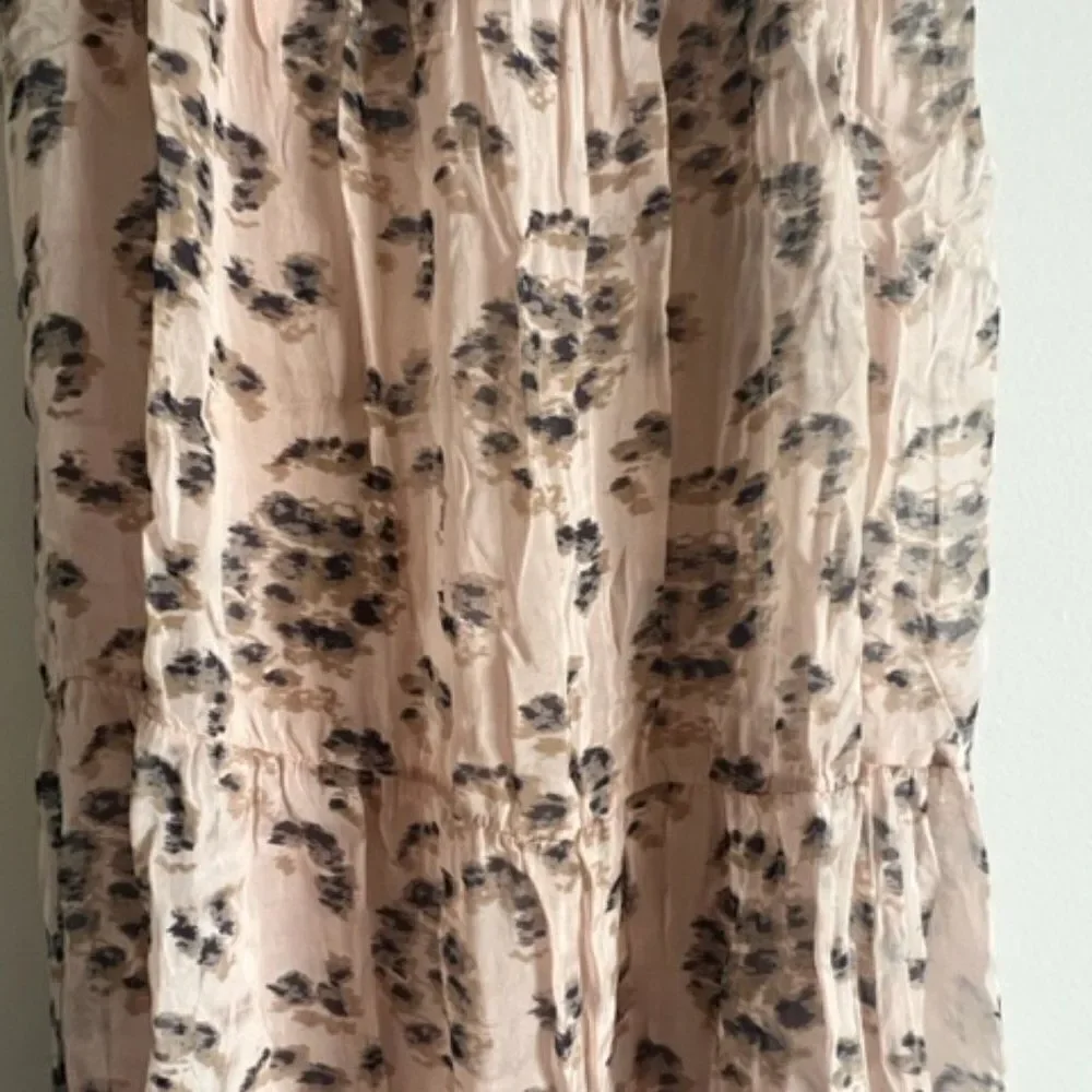 Elena Baldi silk blend tiered maxi dress retail $128 - Picture 6 of 7